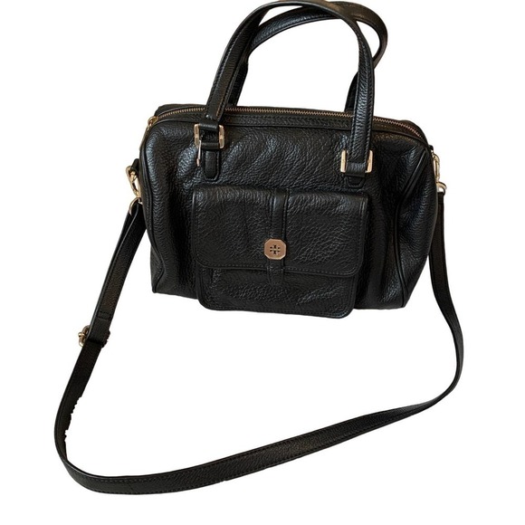 Tory Burch Handbags - Tory Burch Black Leather Satchel